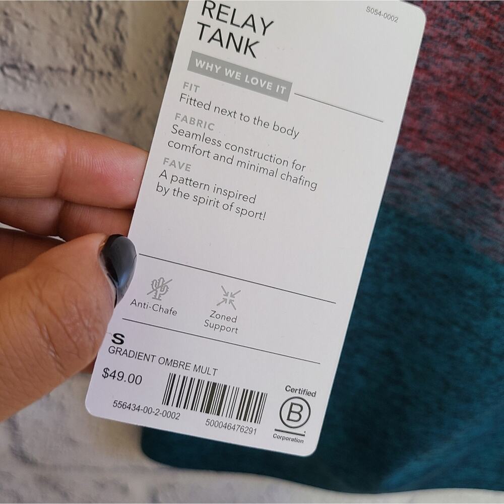 Athleta Relay Gradient Ombre Tank Top NWT Size Small - Picture 7 of 11